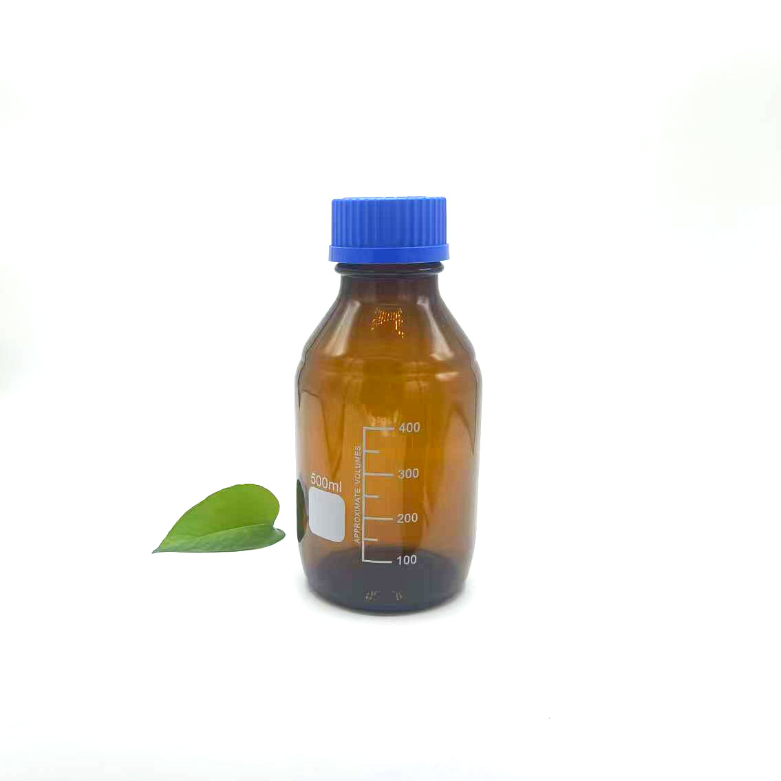 ขวดแก้วรีเอเจนต์สีน้ำตาลขนาด 500 มล